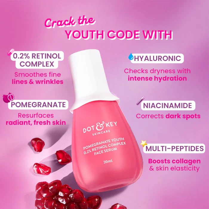 Pomegranate Youth 0.2% Retinol Complex Face Serum - Image 3