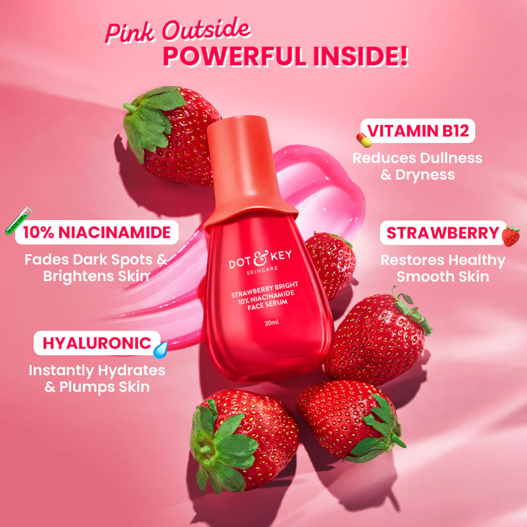 Strawberry Bright 10% Niacinamide Face Serum - Image 4