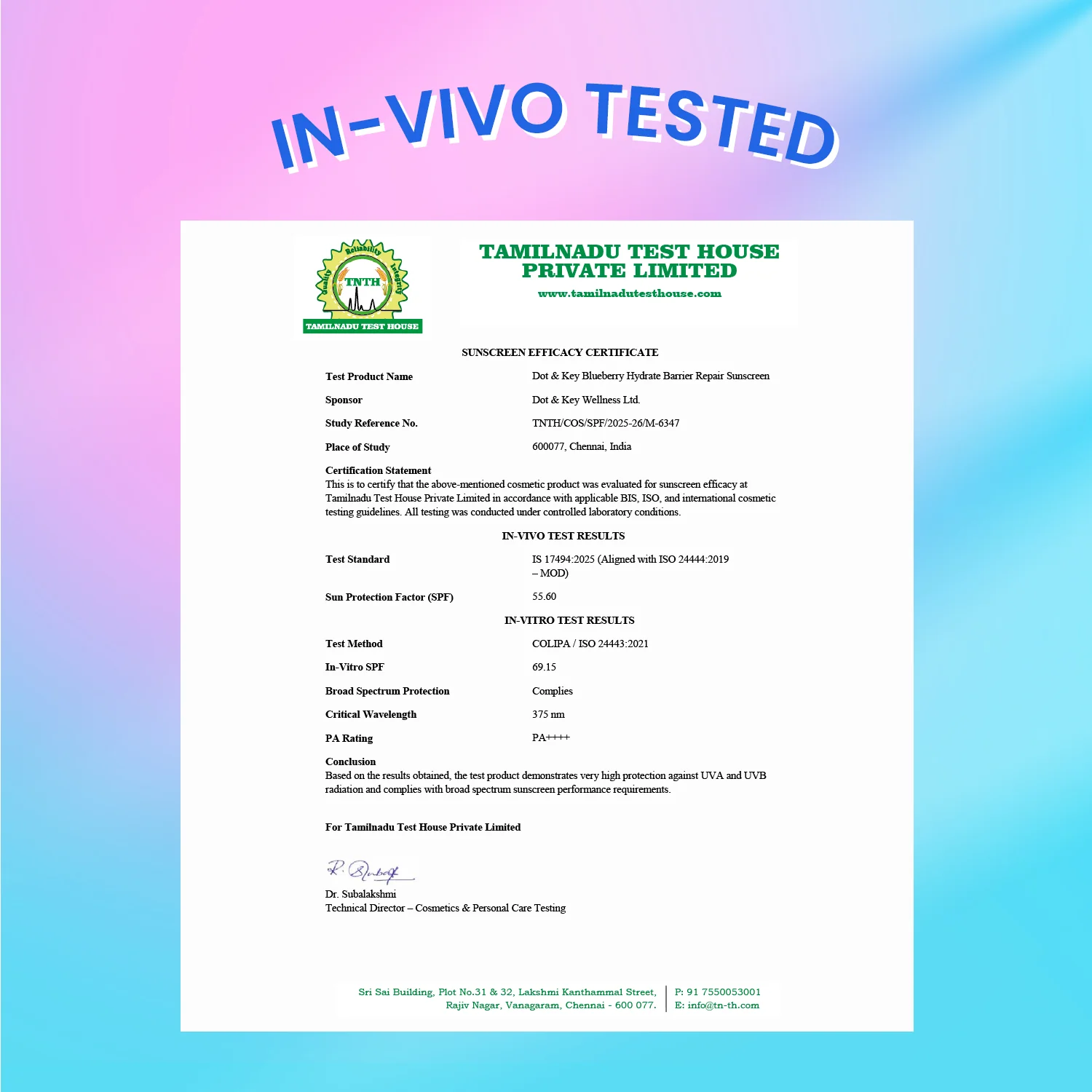 Barrier Repair Sunscreen, In-Vivo Tested SPF 50+ PA++++ - Image 3