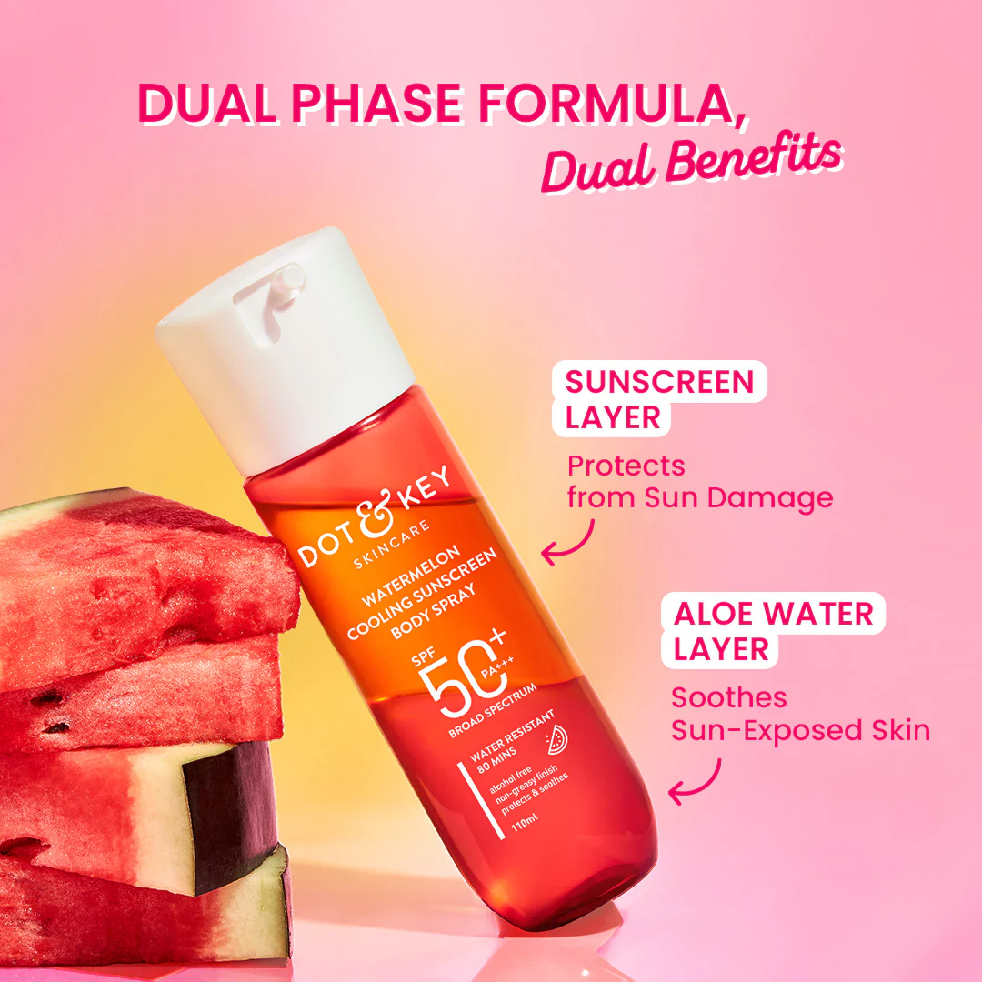 Watermelon Cooling Sunscreen Body Spray In-Vivo Tested SPF 50+ PA+++ - Image 4