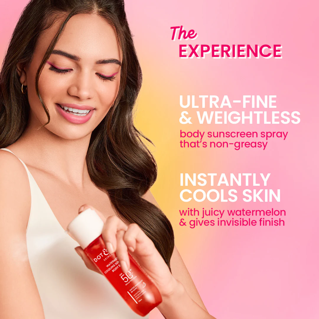 Watermelon Cooling Sunscreen Body Spray In-Vivo Tested SPF 50+ PA+++ - Image 5