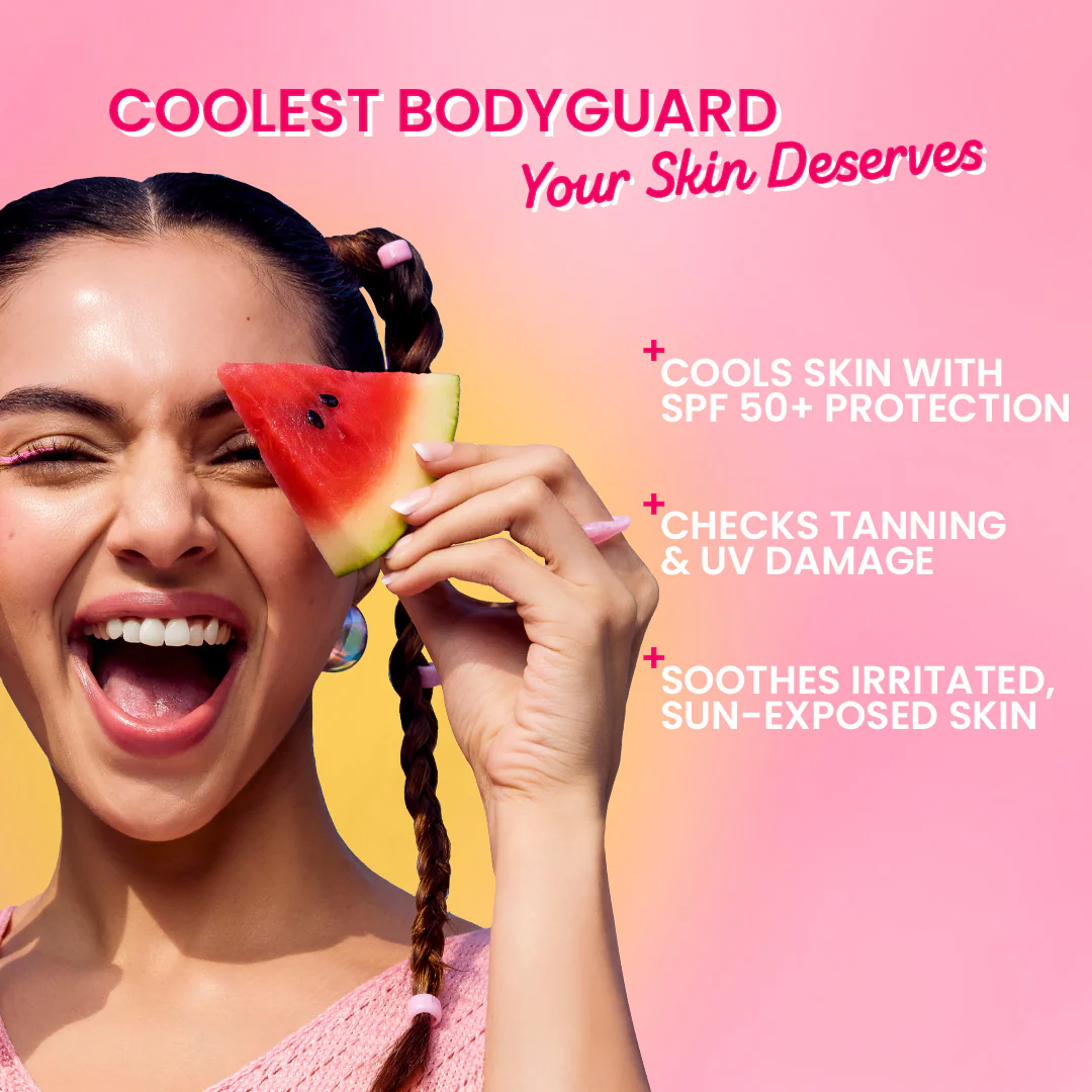 Watermelon Cooling Sunscreen Body Spray In-Vivo Tested SPF 50+ PA+++ - Image 6