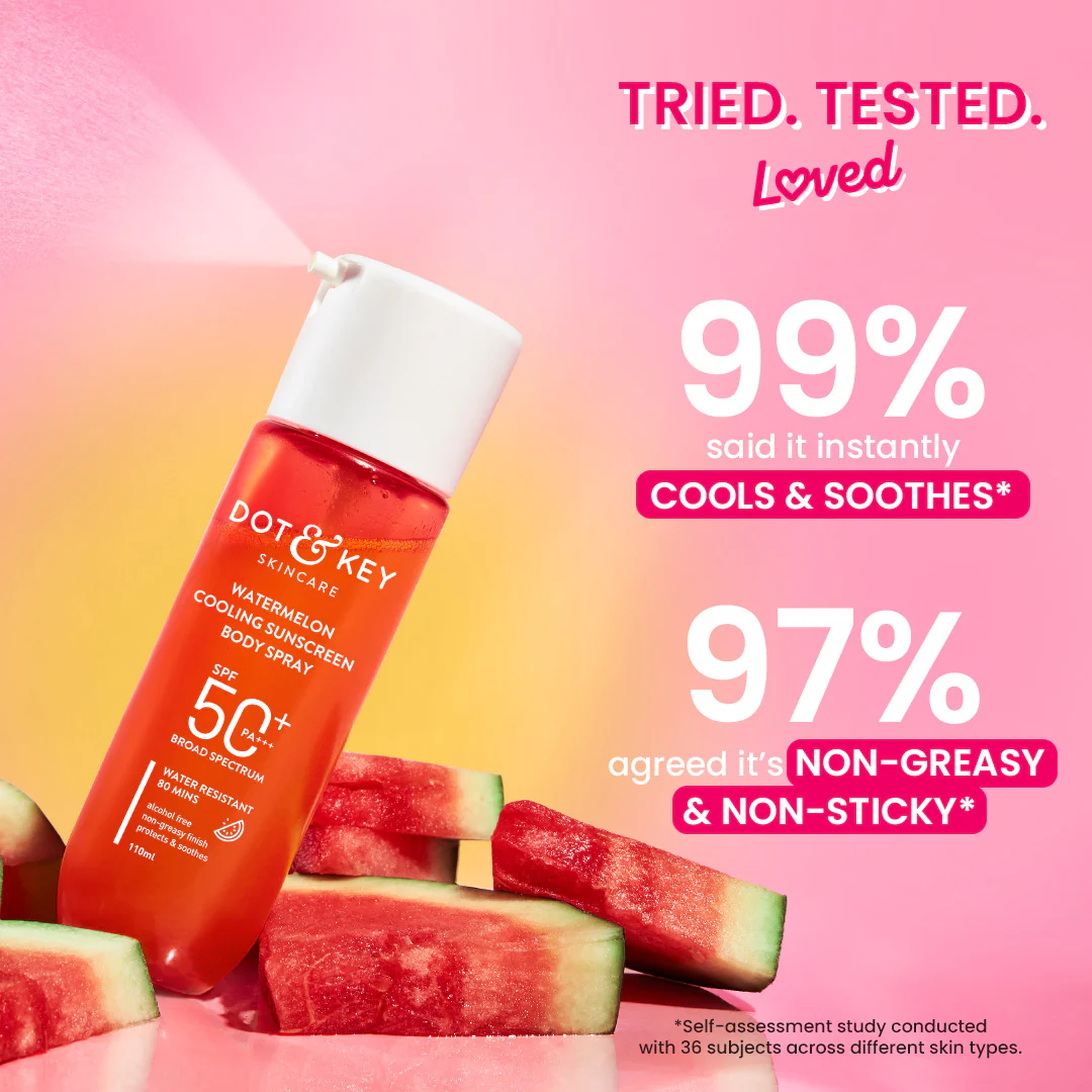 Watermelon Cooling Sunscreen Body Spray In-Vivo Tested SPF 50+ PA+++ - Image 7