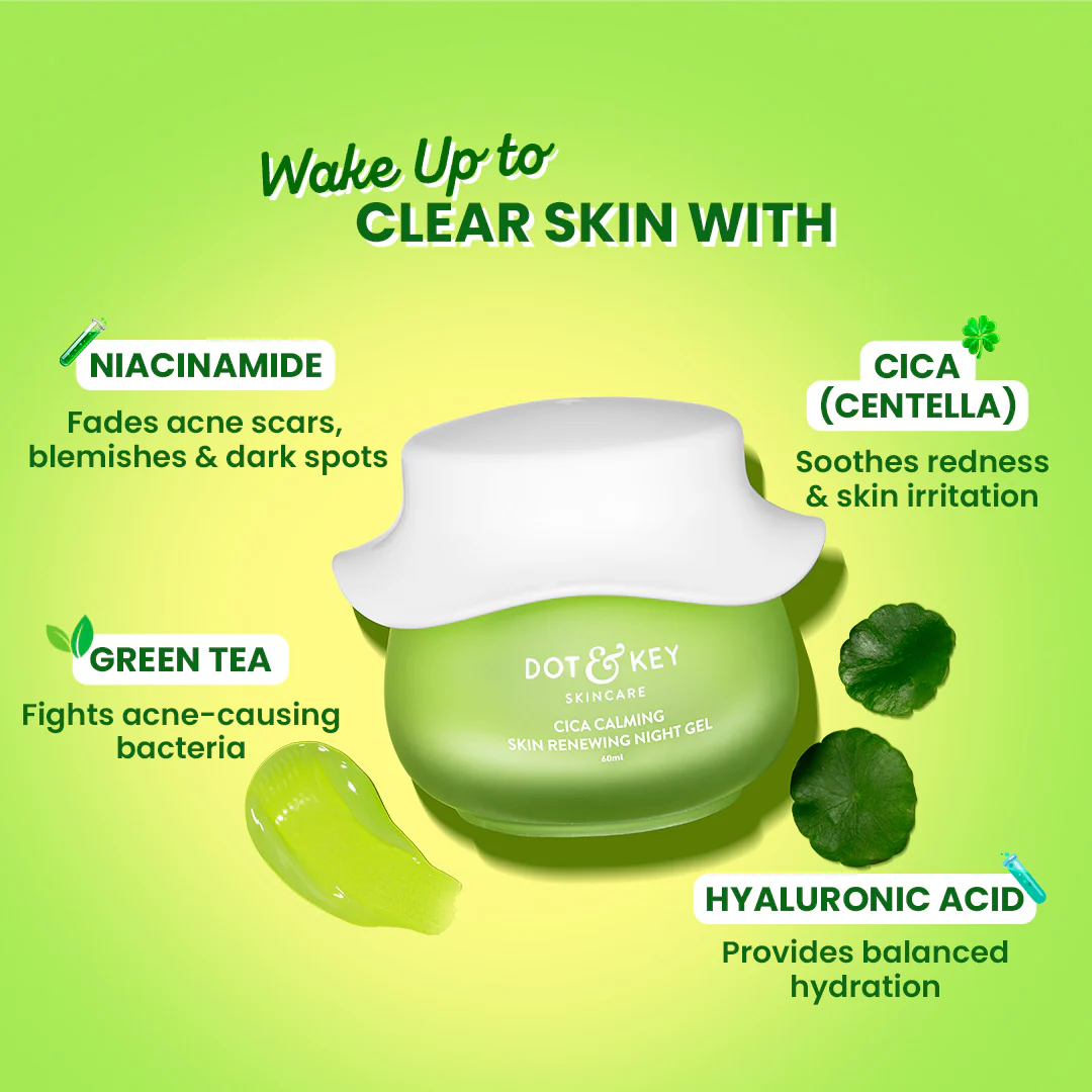 Cica Calming Night Gel (Niacinamide + Green Tea) - Image 3