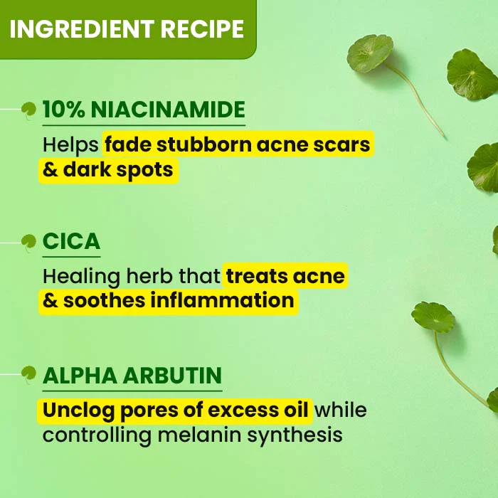Cica + 10% Niacinamide Face Serum for Oily Skin - Image 5
