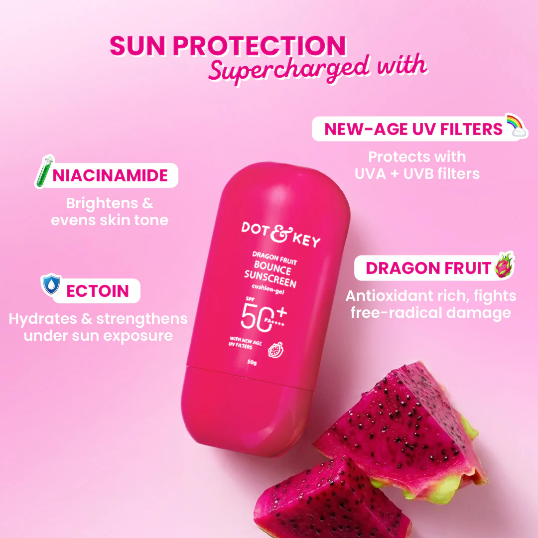 Dot & Key Dragon Fruit Bounce Sunscreen In-Vivo Tested SPF 50+ PA++++ - Image 9