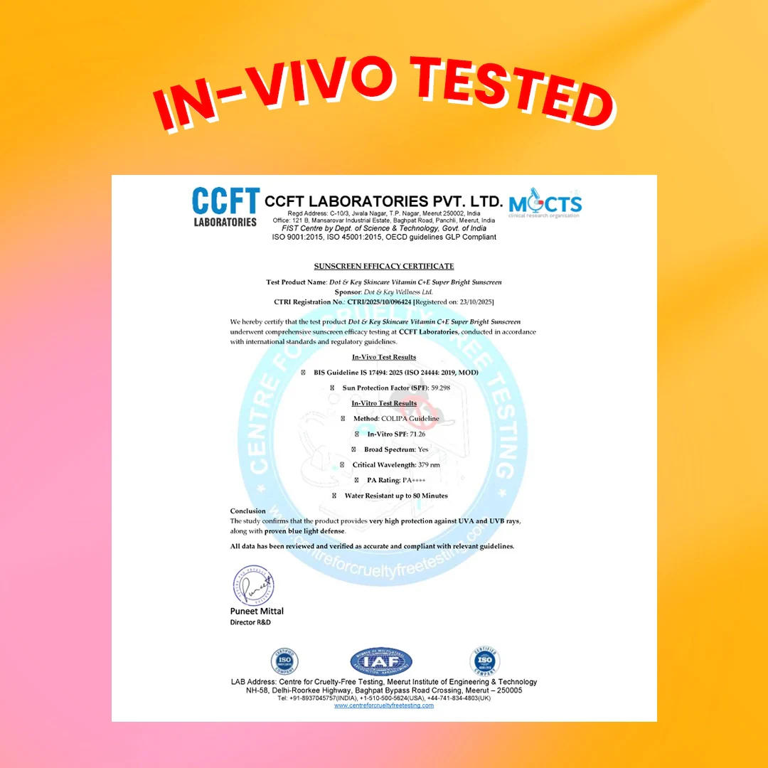 Vitamin C + E Sunscreen, IN-VIVO Tested SPF 50+ PA++++ - Image 3