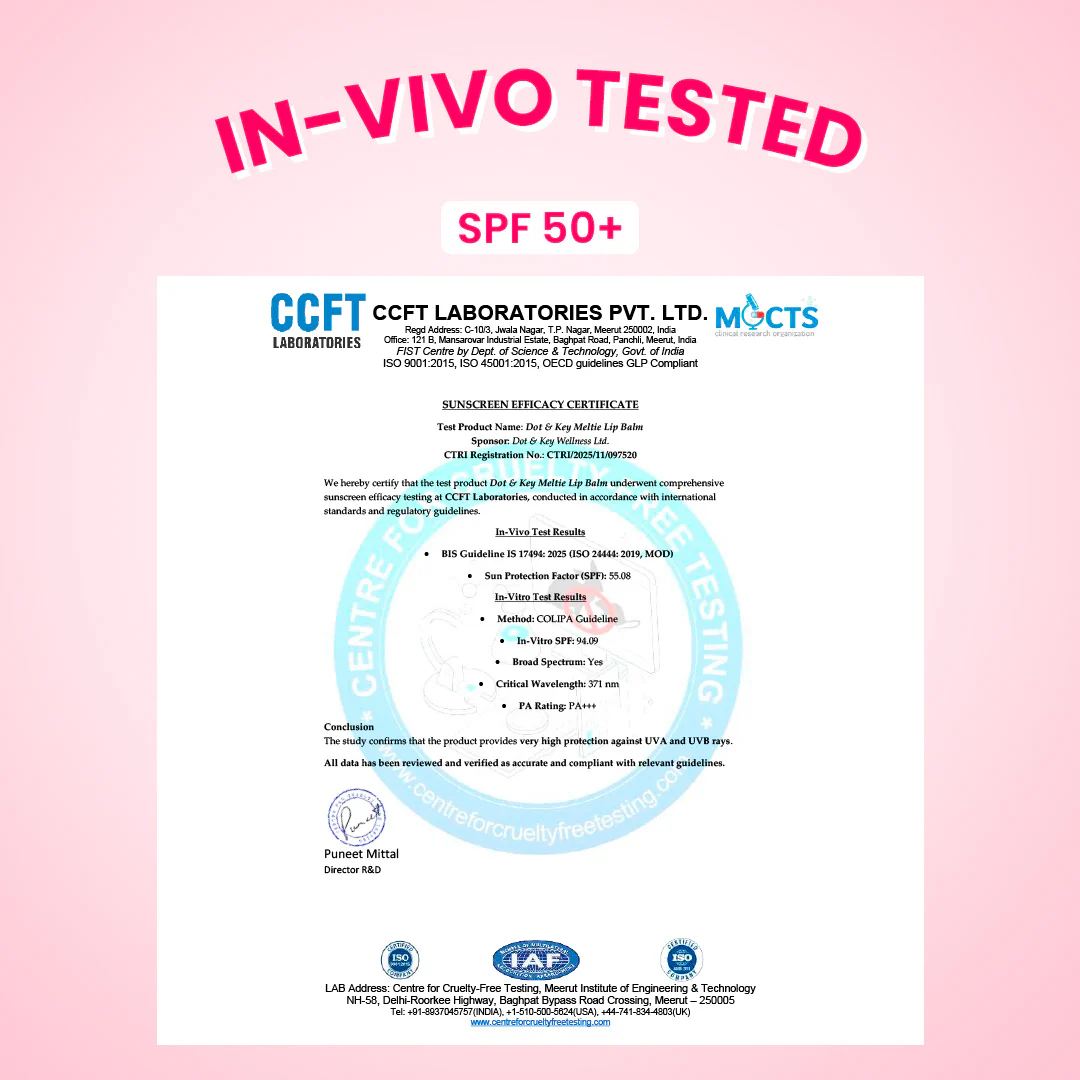 Meltie Lip Balm In-Vivo Tested SPF 50+ PA+++ - Image 5