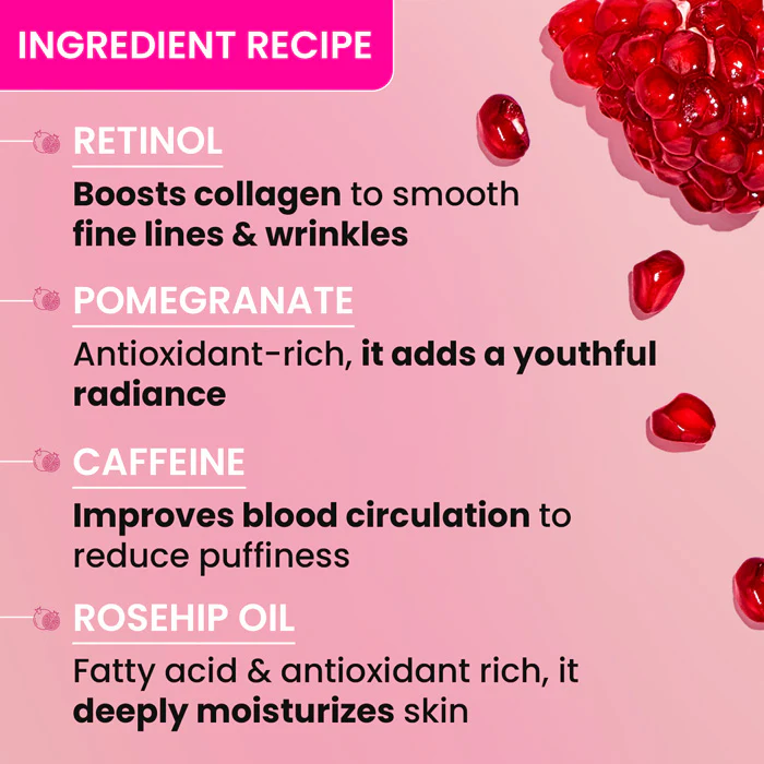Pomegranate + Retinol Eye Cream for Dark Circles - Image 4