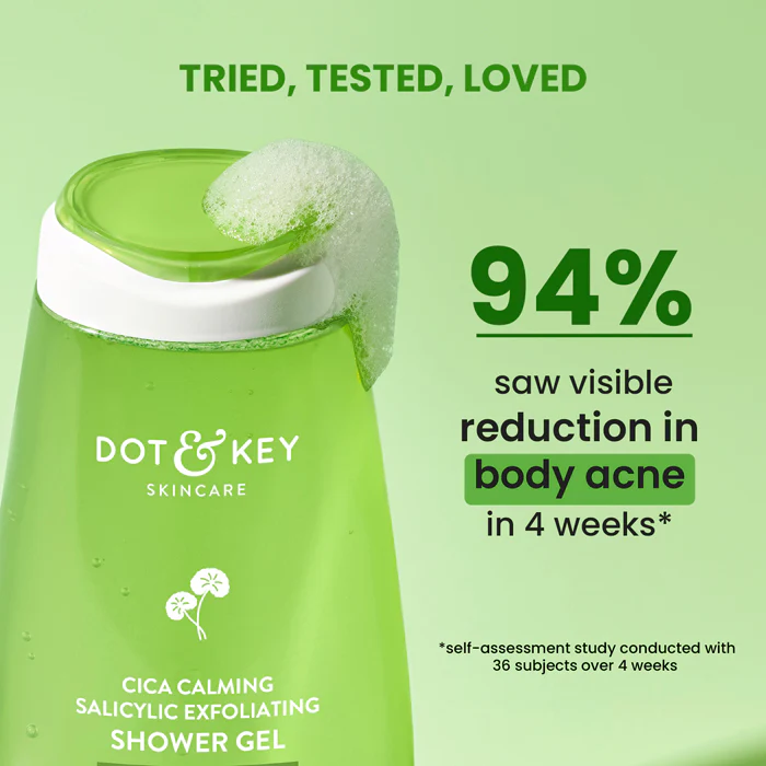Cica + 1% Salicylic Acid Exfoliating Shower Gel - Image 4