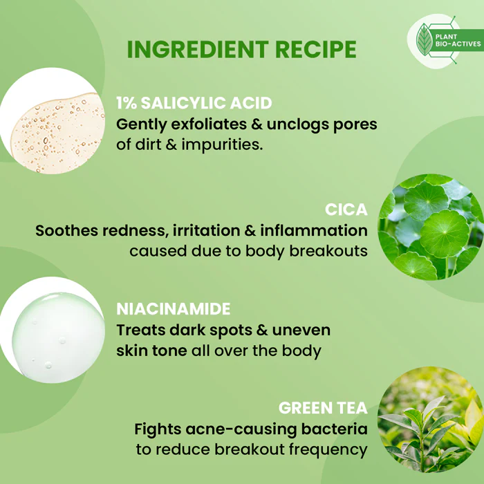 Cica + 1% Salicylic Acid Exfoliating Shower Gel - Image 5