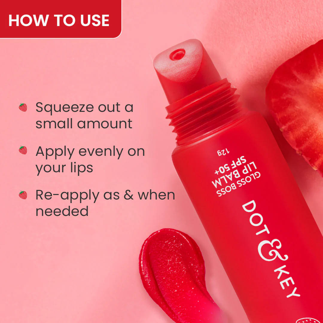 Vitamin C + E Gloss Boss Lip Balm In-Vivo Tested SPF 50+ PA+++ - Image 8