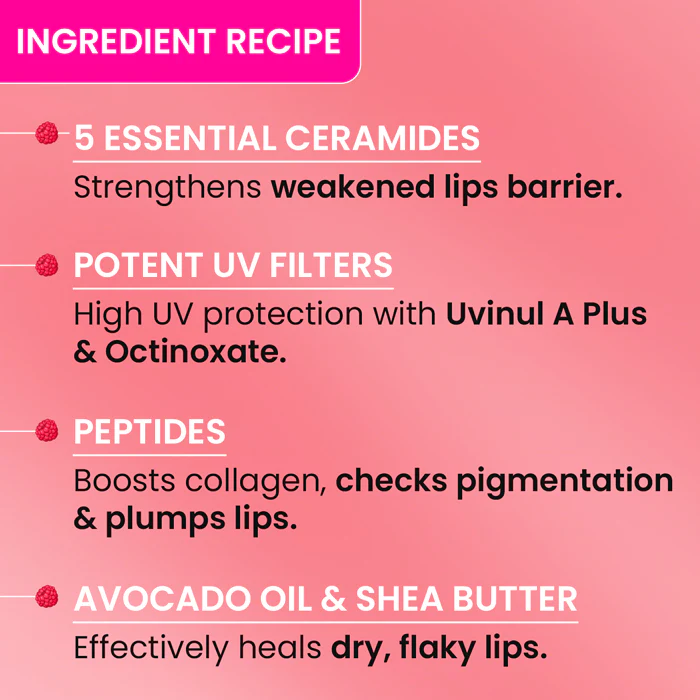 Ceramide + Peptide Lip Balm In-Vivo Tested SPF 50+ PA+++ - Image 13