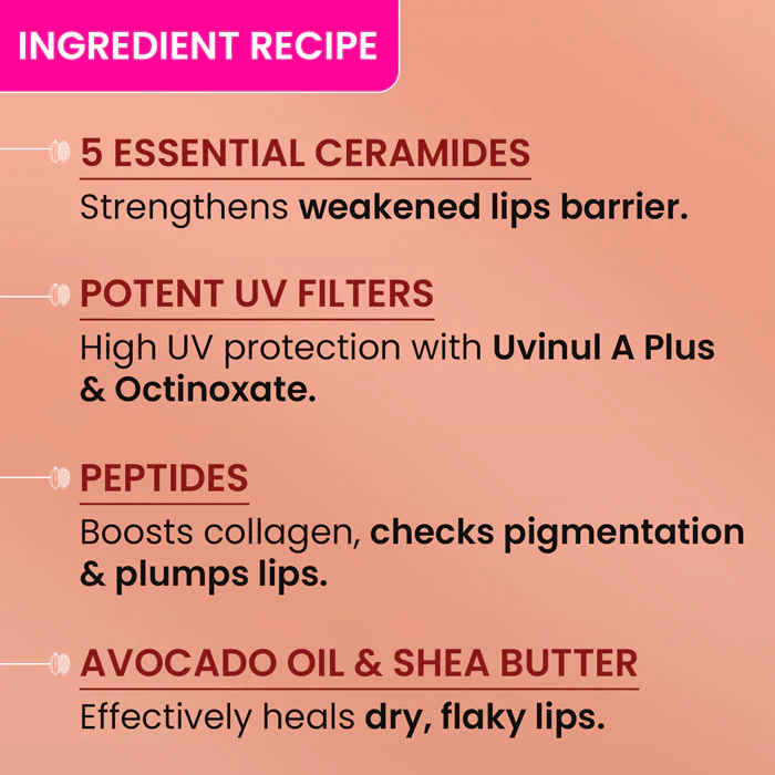 Ceramide + Peptide Lip Balm In-Vivo Tested SPF 50+ PA+++ - Image 5