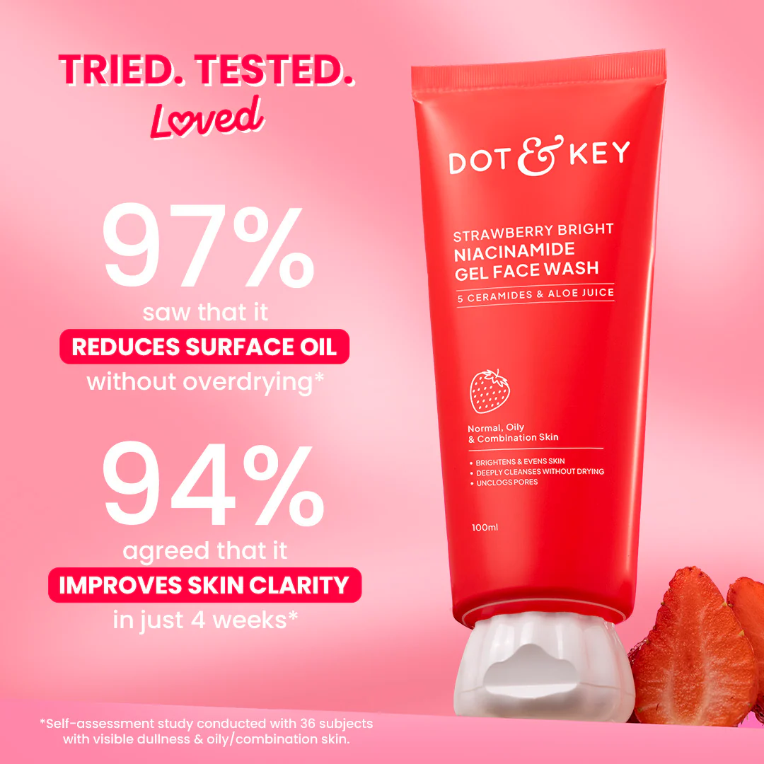 Strawberry Bright Niacinamide Gel Face Wash - Image 5