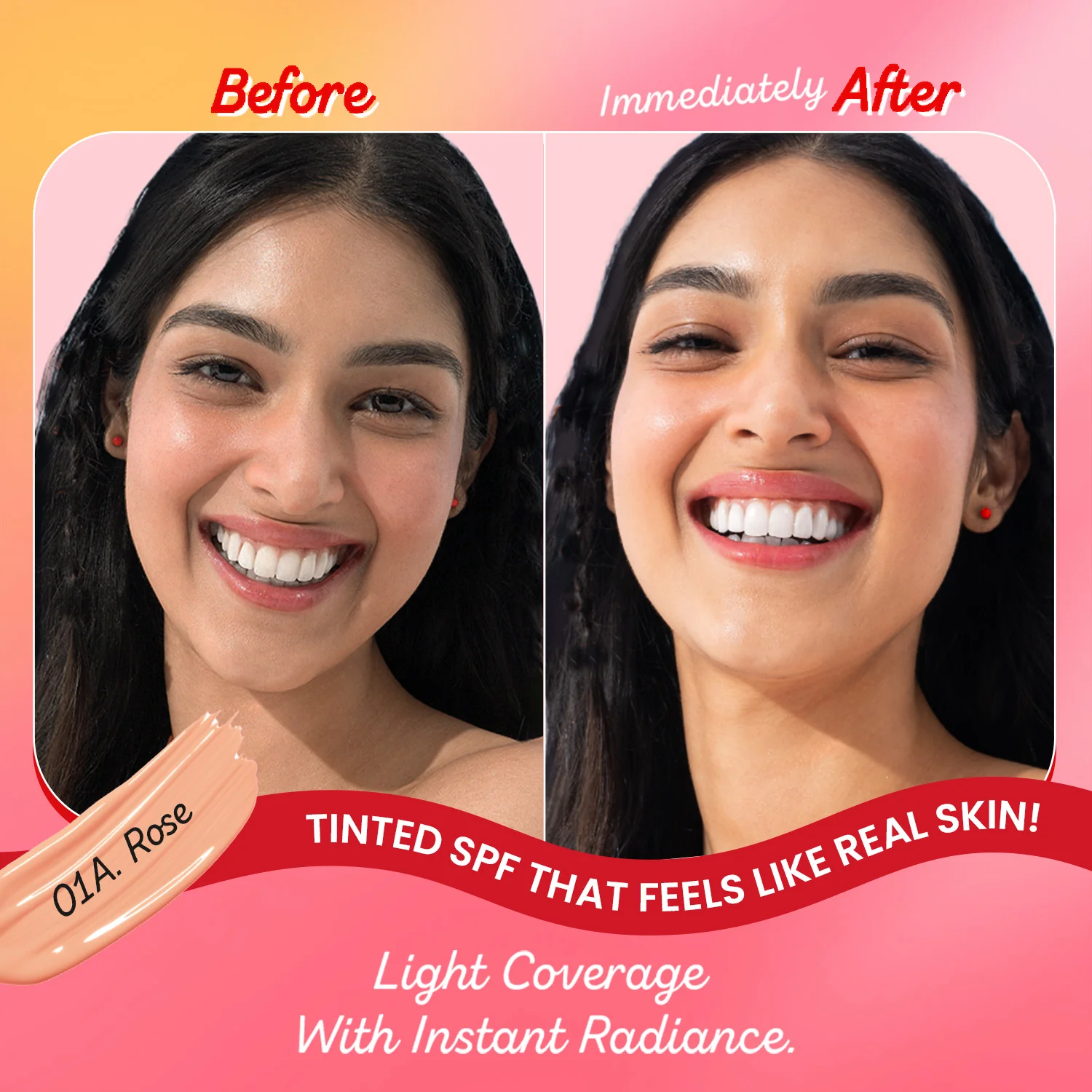 Strawberry Dew Tinted Sunscreen, In-Vivo Tested SPF 50+ PA++++ - Image 18
