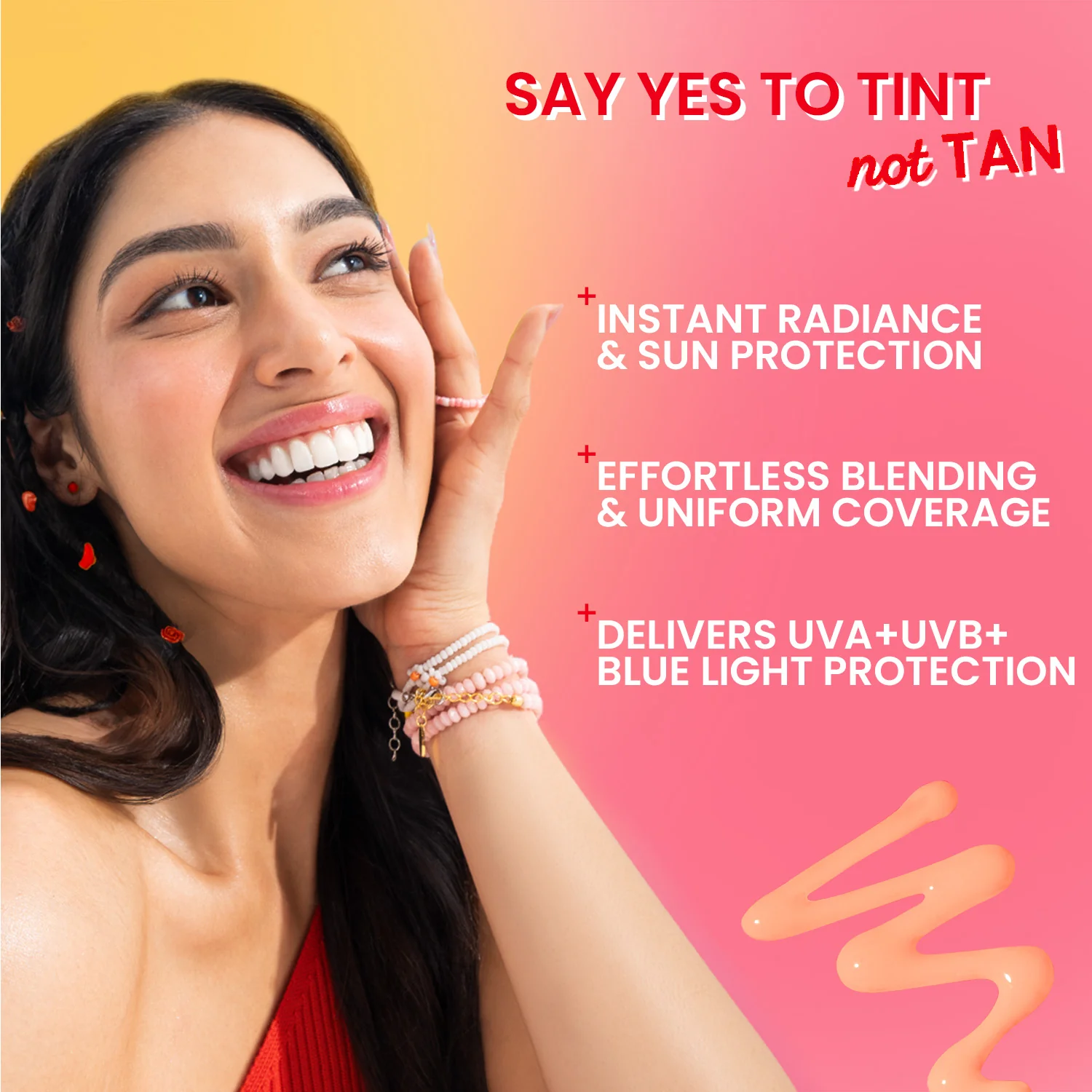 Strawberry Dew Tinted Sunscreen, In-Vivo Tested SPF 50+ PA++++ - Image 19