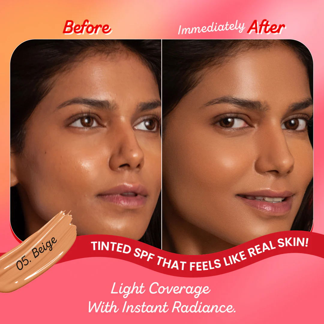 Strawberry Dew Tinted Sunscreen, In-Vivo Tested SPF 50+ PA++++ - Image 33