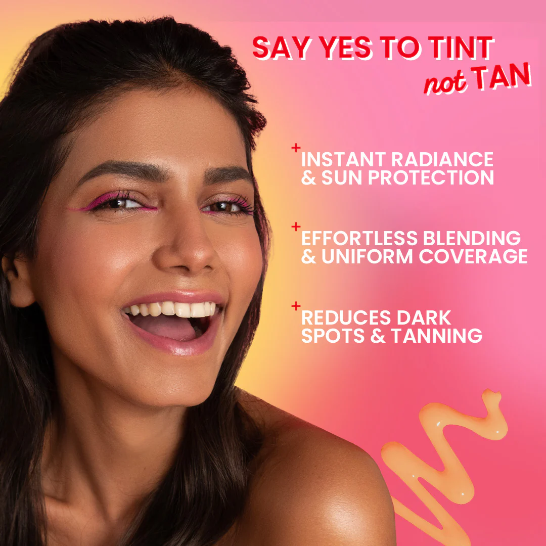 Strawberry Dew Tinted Sunscreen, In-Vivo Tested SPF 50+ PA++++ - Image 34