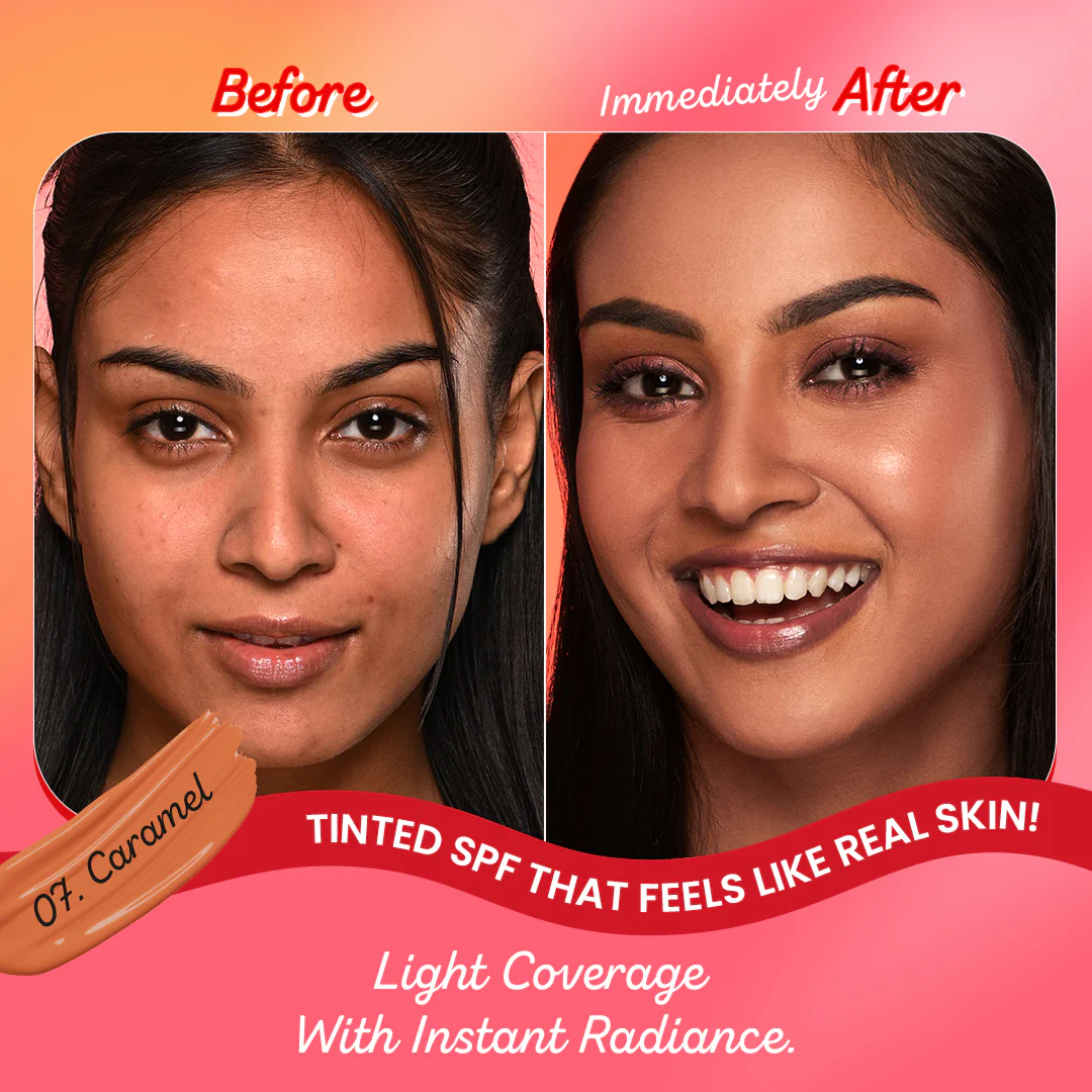 Strawberry Dew Tinted Sunscreen, In-Vivo Tested SPF 50+ PA++++ - Image 38