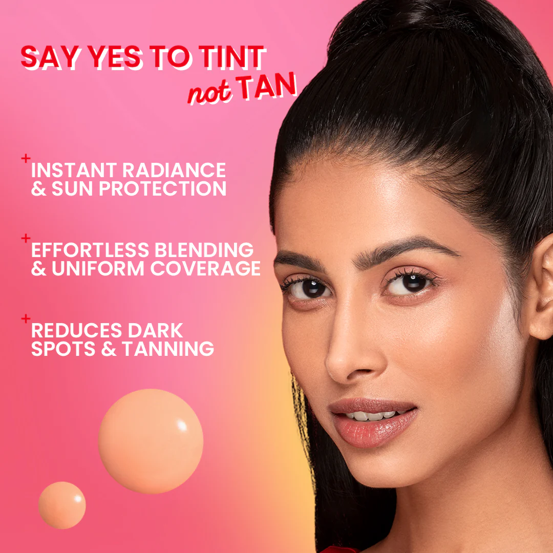 Strawberry Dew Tinted Sunscreen, In-Vivo Tested SPF 50+ PA++++ - Image 24