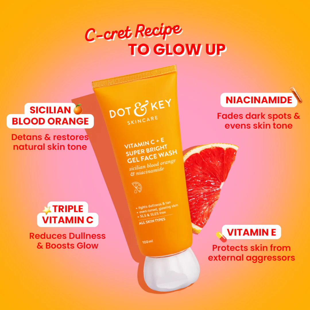 Vitamin C + E Gel Face Wash for Glowing Skin - Image 3